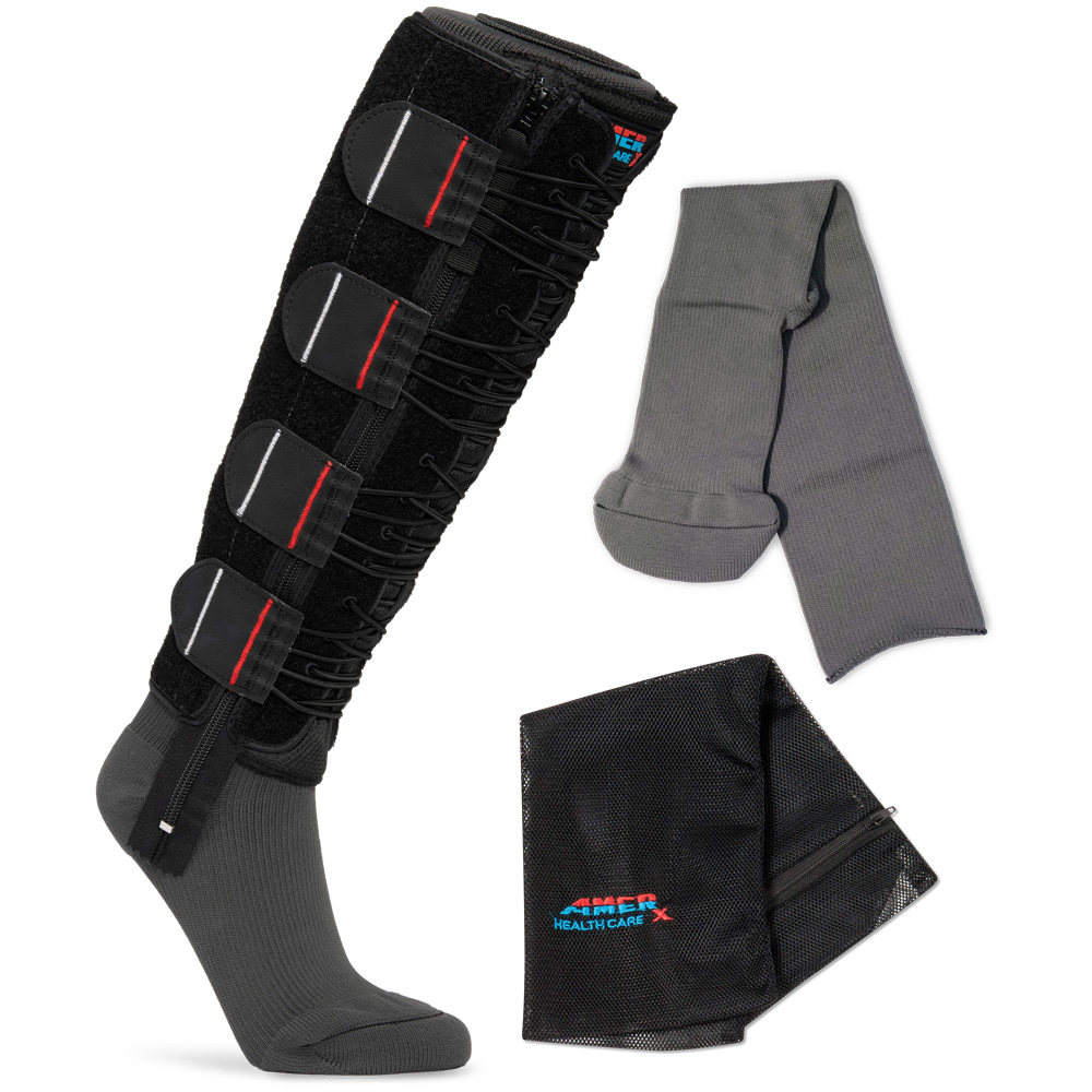 EXTREMIT-EASE Compression System — garment, liner, and mesh laundry bag